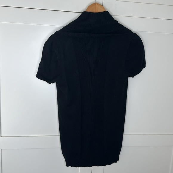 Dress barn Black turtleneck short sleeve sweater size Large - Picture 5 of 5